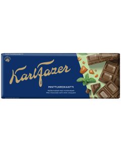 Karl Fazer Mint Croquant chocolate tablet 180g