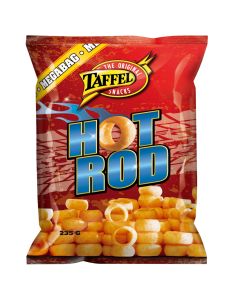 Taffel Hot Rod potato ring chips 235g