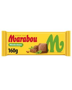 Marabou Mintkrokant Chocolate Tablet 160g