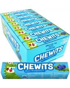Cloetta Chewits Blue Raspberry toffee 30g x 24pcs