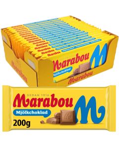 Marabou Milk Chocolate 200g x 16pcs