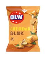 OLW Cheddar & Onion chips 275g