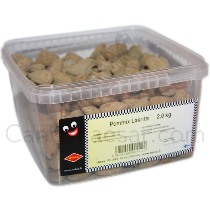 Halva Pommix Hard Licorice sweets 2kg